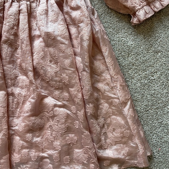 Womens Elegant Pink Babydoll Mini Dress- Size Large - Picture 2 of 4